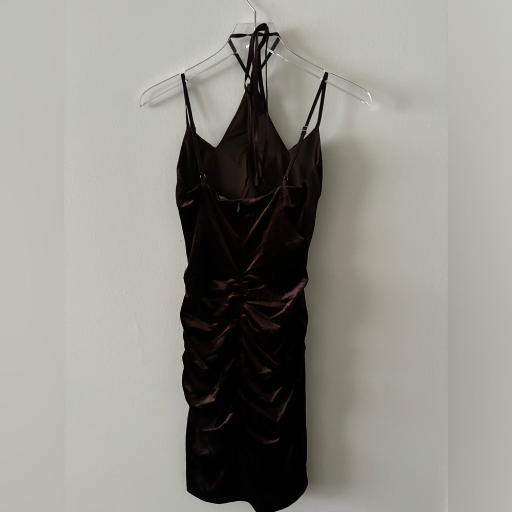 AKIRA Brown Dress Size Small - Picture 3 of 5